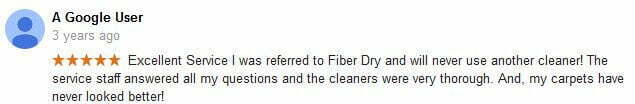 Fiber Dry Carpet Cleaning Dayton Ohio google review11