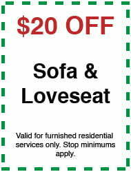 20 off sofa loveseat cleaning